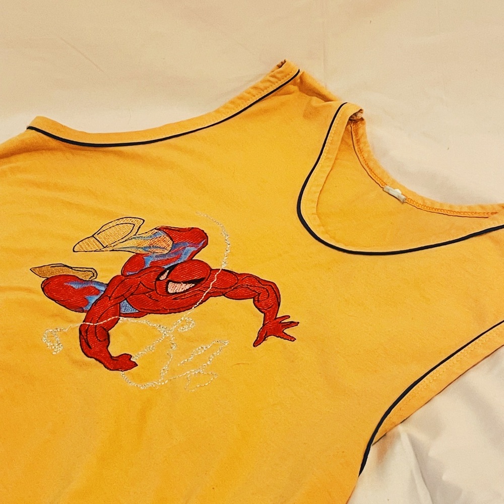 Vintage spider-man top